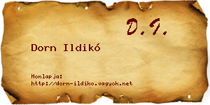 Dorn Ildikó névjegykártya